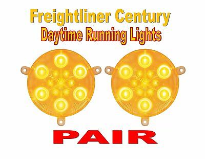 Freightliner Century Daytime Running Lights (2005+)  Amber Led/clear Lens (pair)