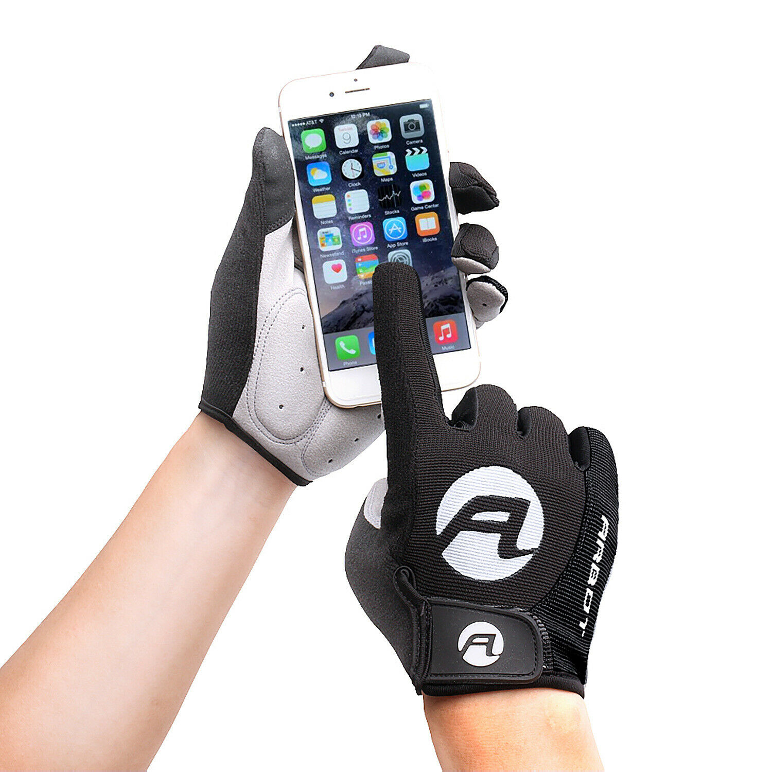Full Finger Cycling Gloves Gel Bike Long Sports Touchscreen Gloves Us