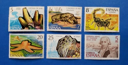 Spain Stamps, Scott 2158-2163 Complete Sets Mnh