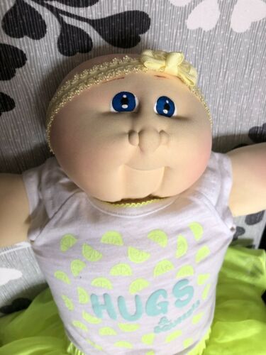 Soft Sculpture Little People Bald Cabbage Patch Doll