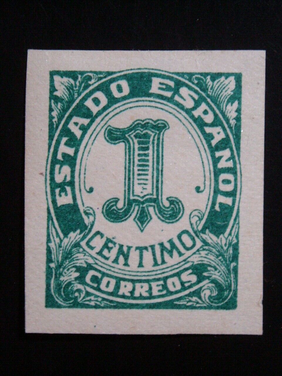 Spain  1 Mint Hr Og Stamp Sc # 662