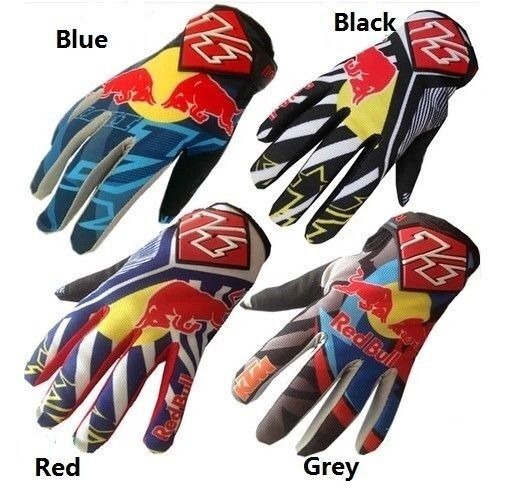 Red Bull Bicycle Gloves Motorbike Gloves Motorcross Atv Offroad Bike Gloves