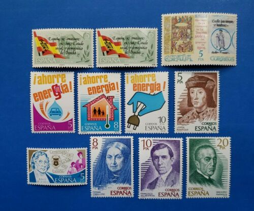 Spain Stamps, Scott 2133-2142 Complete Sets Mnh
