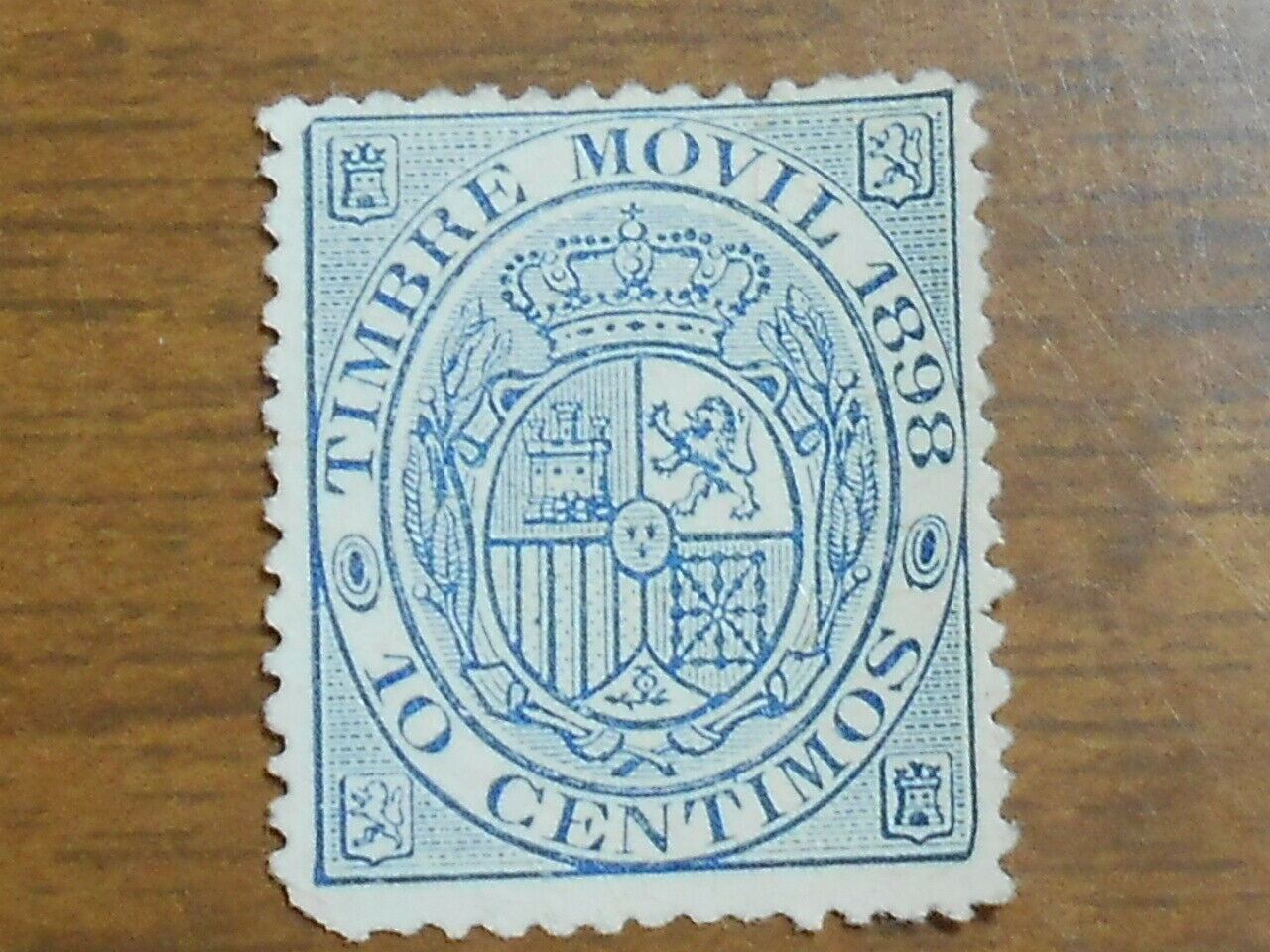 Spain Revenues Stamp Mnh "timbre Movil 1898". 10 Centimos