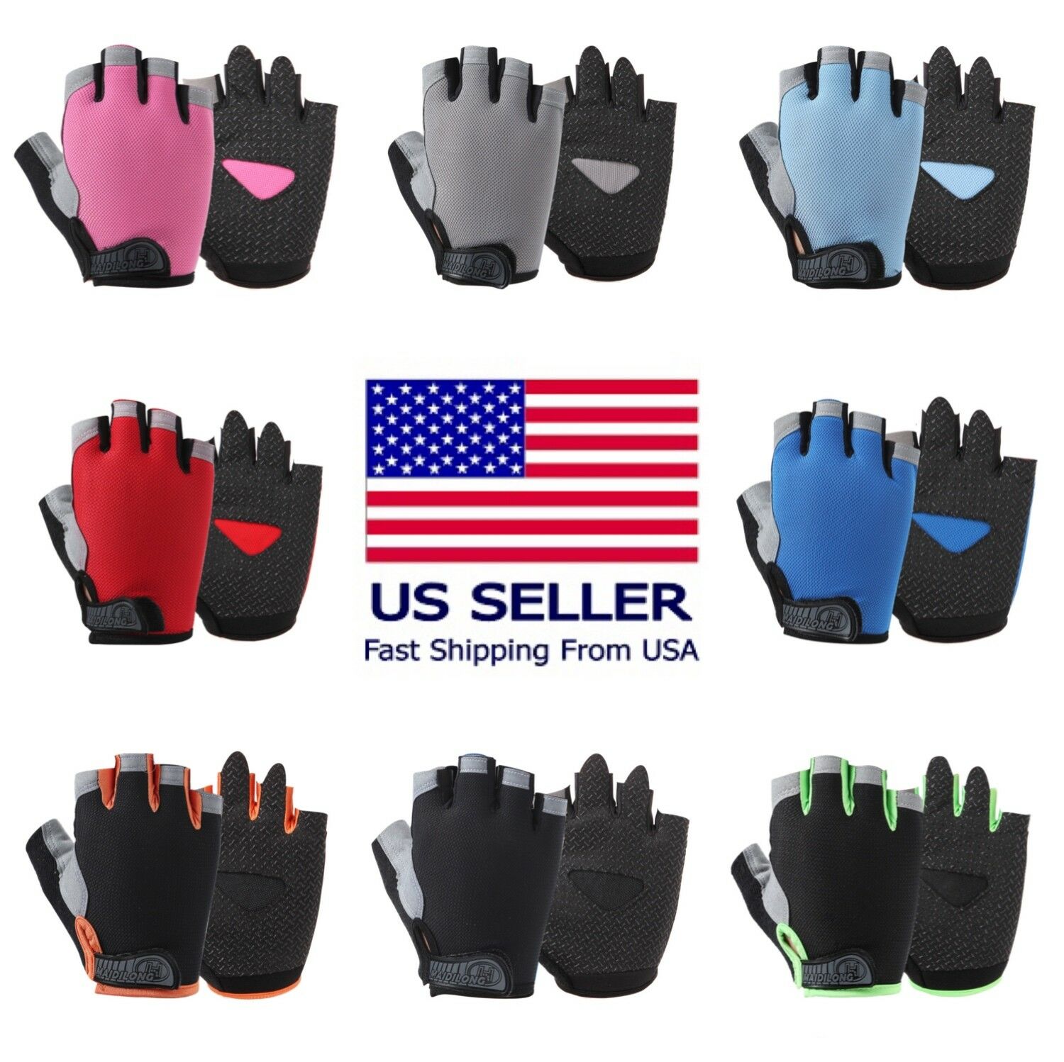 Sports Racing Bicycle Cycling Motorcycle Mtb Bike Fitness Gel Half Finger Gloves